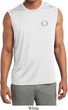 Mens Yoga Shirt Enso Pocket Print Sleeveless Moisture Wicking Tee