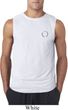 Mens Yoga Shirt Enso Pocket Print Sleeveless Tee T-Shirt