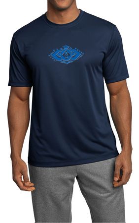 Mens Yoga Shirt Floral Ajna Moisture Wicking Tee T-Shirt