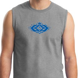 Mens Yoga Shirt Floral Ajna Muscle Tee T-Shirt