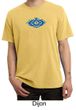 Mens Yoga Shirt Floral Ajna Pigment Dyed Tee T-Shirt