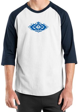 Mens Yoga Shirt Floral Ajna Raglan Tee T-Shirt