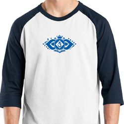 Mens Yoga Shirt Floral Ajna Raglan Tee T-Shirt