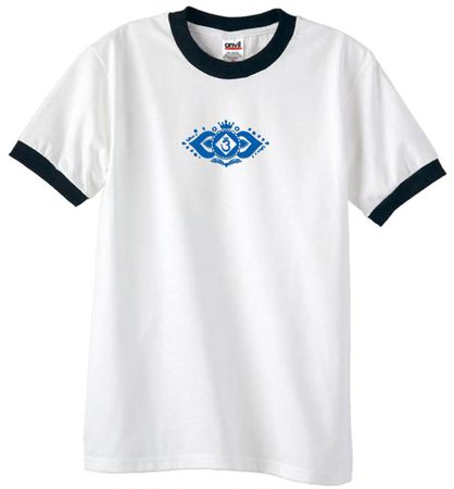 Mens Yoga Shirt Floral Ajna Ringer Tee T-Shirt