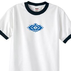 Mens Yoga Shirt Floral Ajna Ringer Tee T-Shirt