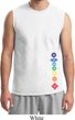 Mens Yoga Shirt Floral Chakras Bottom Print Muscle Tee T-Shirt