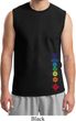 Mens Yoga Shirt Floral Chakras Bottom Print Muscle Tee T-Shirt