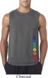Mens Yoga Shirt Floral Chakras Bottom Print Sleeveless Tee T-Shirt