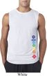 Mens Yoga Shirt Floral Chakras Bottom Print Sleeveless Tee T-Shirt