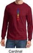 Mens Yoga Shirt Floral Chakras Long Sleeve Tee T-Shirt