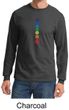 Mens Yoga Shirt Floral Chakras Long Sleeve Tee T-Shirt
