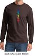 Mens Yoga Shirt Floral Chakras Long Sleeve Tee T-Shirt
