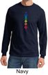 Mens Yoga Shirt Floral Chakras Long Sleeve Tee T-Shirt