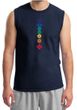 Mens Yoga Shirt Floral Chakras Muscle Tee T-Shirt