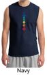 Mens Yoga Shirt Floral Chakras Muscle Tee T-Shirt