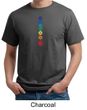Mens Yoga Shirt Floral Chakras Organic Tee T-Shirt