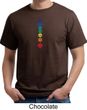 Mens Yoga Shirt Floral Chakras Organic Tee T-Shirt