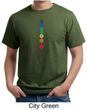 Mens Yoga Shirt Floral Chakras Organic Tee T-Shirt