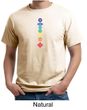Mens Yoga Shirt Floral Chakras Organic Tee T-Shirt
