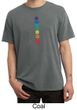 Mens Yoga Shirt Floral Chakras Pigment Dyed Tee T-Shirt