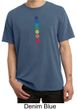 Mens Yoga Shirt Floral Chakras Pigment Dyed Tee T-Shirt