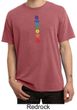 Mens Yoga Shirt Floral Chakras Pigment Dyed Tee T-Shirt