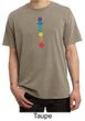 Mens Yoga Shirt Floral Chakras Pigment Dyed Tee T-Shirt