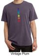 Mens Yoga Shirt Floral Chakras Pigment Dyed Tee T-Shirt