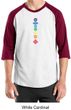 Mens Yoga Shirt Floral Chakras Raglan Tee T-Shirt
