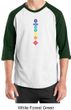 Mens Yoga Shirt Floral Chakras Raglan Tee T-Shirt