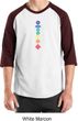 Mens Yoga Shirt Floral Chakras Raglan Tee T-Shirt
