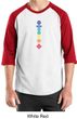 Mens Yoga Shirt Floral Chakras Raglan Tee T-Shirt