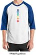 Mens Yoga Shirt Floral Chakras Raglan Tee T-Shirt