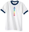 Mens Yoga Shirt Floral Chakras Ringer Tee T-Shirt