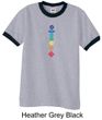 Mens Yoga Shirt Floral Chakras Ringer Tee T-Shirt
