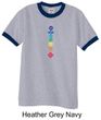 Mens Yoga Shirt Floral Chakras Ringer Tee T-Shirt