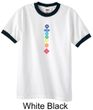 Mens Yoga Shirt Floral Chakras Ringer Tee T-Shirt