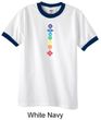 Mens Yoga Shirt Floral Chakras Ringer Tee T-Shirt