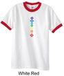 Mens Yoga Shirt Floral Chakras Ringer Tee T-Shirt