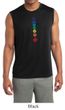 Mens Yoga Shirt Floral Chakras Sleeveless Moisture Wicking Tee T-Shirt