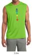 Mens Yoga Shirt Floral Chakras Sleeveless Moisture Wicking Tee T-Shirt