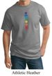 Mens Yoga Shirt Floral Chakras Tall Tee T-Shirt