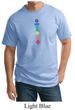 Mens Yoga Shirt Floral Chakras Tall Tee T-Shirt