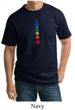 Mens Yoga Shirt Floral Chakras Tall Tee T-Shirt