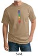 Mens Yoga Shirt Floral Chakras Tall Tee T-Shirt