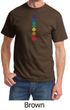 Mens Yoga Shirt Floral Chakras Tee T-Shirt