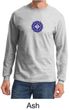 Mens Yoga Shirt Floral Sahasrara Long Sleeve Tee T-Shirt