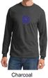 Mens Yoga Shirt Floral Sahasrara Long Sleeve Tee T-Shirt