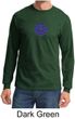 Mens Yoga Shirt Floral Sahasrara Long Sleeve Tee T-Shirt