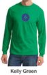 Mens Yoga Shirt Floral Sahasrara Long Sleeve Tee T-Shirt